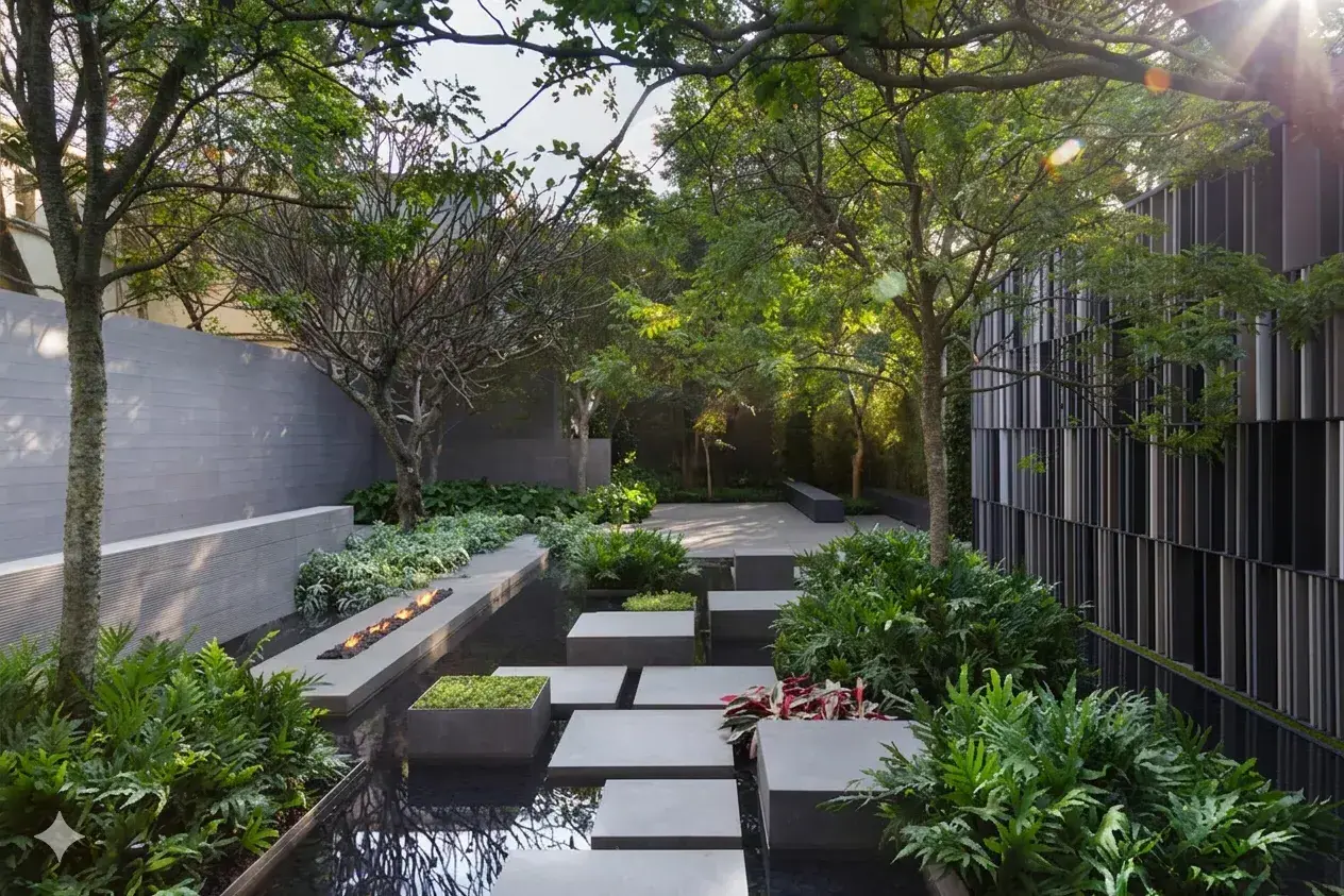 Proyecto de paisajismo ejecutado en Bariloche